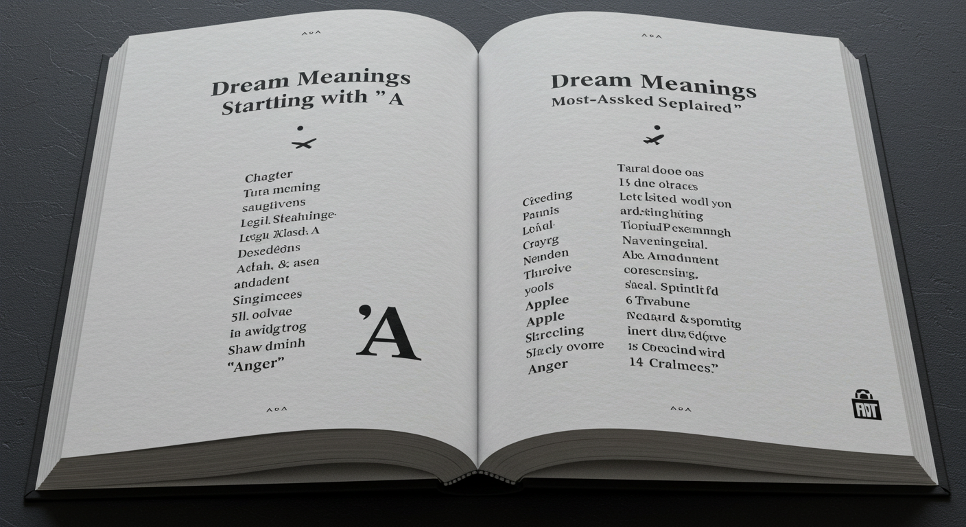 Dream Meanings Starting with A: Most-Asked Symbols Explained