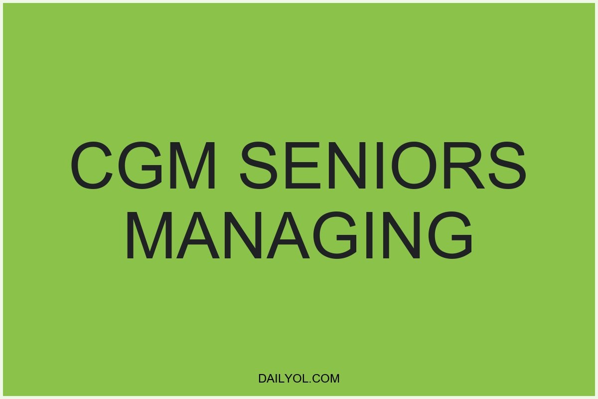 CGM for Seniors: Managing Diabetes at Home with Ease